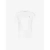 Allsaints Mens Opticwhite Tonic Crewneck Cotton-jersey T-shirt Xl In Optic White