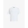 Allsaints Mens Haven Short-sleeve Organic-cotton Jersey T-shirt Optic White