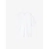 Allsaints Mens Optic White Odyssey Oversized Short-sleeve Cotton-jersey T-shirt