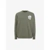 Allsaints Orlando Crewneck Sweatshirt In Thyme Green