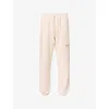 Allsaints Mens Underground Relaxed-fit Organic-cotton Jogging Bottoms Sandy White Xl