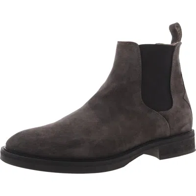 Allsaints Mens Stretch Suede Chukka Boots In Grey