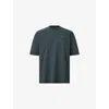 Allsaints Mens Sunil Blue Future Logo-print Short-sleeve Cotton T-shirt