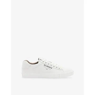 Allsaints Mens Triple White Underground Leather Low-top Trainers Eur 45 / 11 Uk
