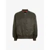 Allsaints Underground Bomber Jacket In Dull Khaki Gre