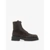 Allsaints Hank Lug Sole Boot In Gray