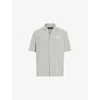 Allsaints Short-sleeve Underground Shirt In Whisper Grey
