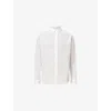 Allsaints Laguna Linen Blend Relaxed Fit Shirt In White