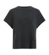 Allsaints Anthe Merino Wool Short Sleeve Sweater In Grey