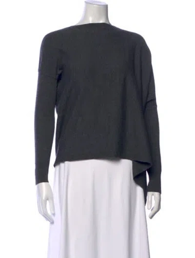 Pre-owned Allsaints Merino Wool Bateau Neckline Sweater In Green