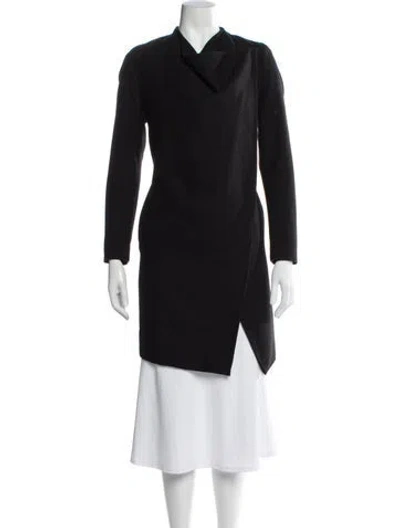 Pre-owned Allsaints Merino Wool Coat In Gray