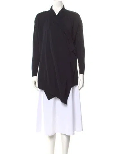 Pre-owned Allsaints Merino Wool Cowl Neck Sweater In Black