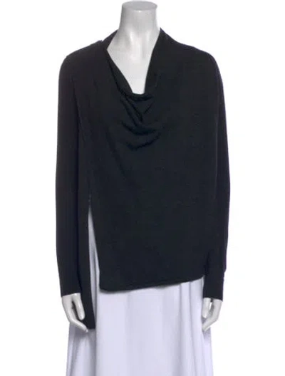 Pre-owned Allsaints Merino Wool Cowl Neck Sweater In Black