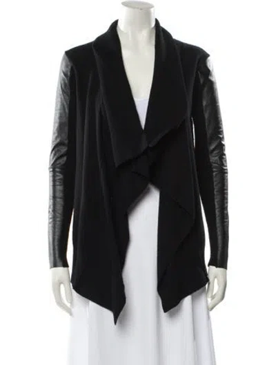 Pre-owned Allsaints Merino Wool Cowl Neck Sweater In Black