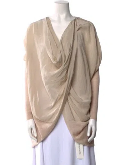 Pre-owned Allsaints Merino Wool Cowl Neck Sweater In Neutral