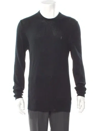 Pre-owned Allsaints Merino Wool Crew Neck Pullover In Gray