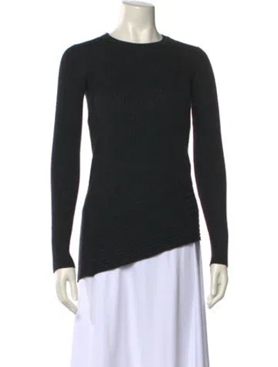 Pre-owned Allsaints Merino Wool Crew Neck Sweater In Gray