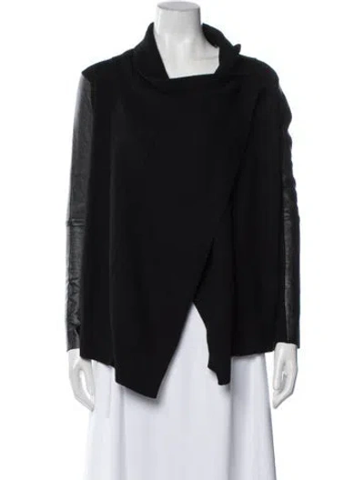 Pre-owned Allsaints Merino Wool Jacket In Black