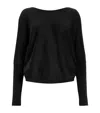 Allsaints Merino Wool Julieana Reversible Sweater In Black