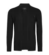 Allsaints Mode Slim Fit Wool Cardigan In Black