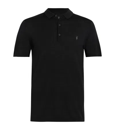 Allsaints Reform Ss Polo In Black