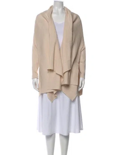 Pre-owned Allsaints Merino Wool Open Front Sweater In Pink
