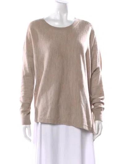 Pre-owned Allsaints Merino Wool Scoop Neck Sweater In Neutral