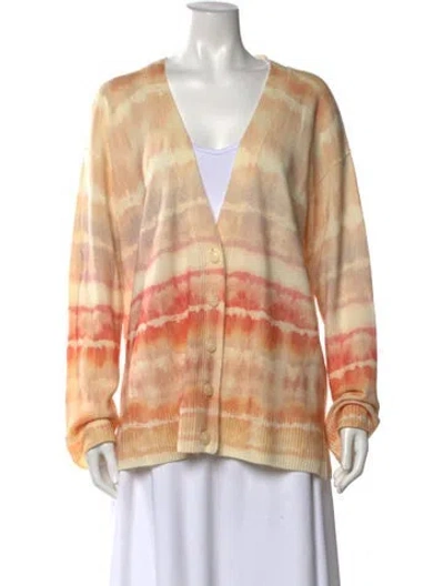 Pre-owned Allsaints Merino Wool Tie-dye Print Sweater In Pink