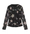 Allsaints Womens Petra Sepia Br Caia Floral-print Stretch-mesh Top In Multi