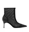 Allsaints Mesh Natasha Heeled Boots 88 In Black