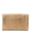 Allsaints Metallic Leather Harluna Wallet In Brown