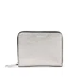 Allsaints Lena Hex Metallic Leather Zip Wallet