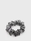 Allsaints Metallic Mini Scrunc In Grey
