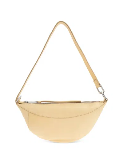 Allsaints Micro Luna Leather Shoulder Bag In Yellow