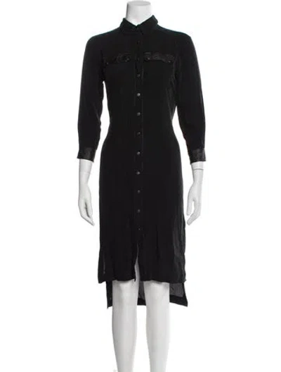 Pre-owned Allsaints Midi Length Dress In Blue