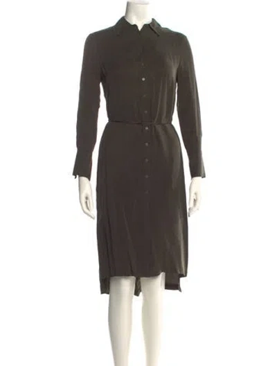 Pre-owned Allsaints Midi Length Dress In Green