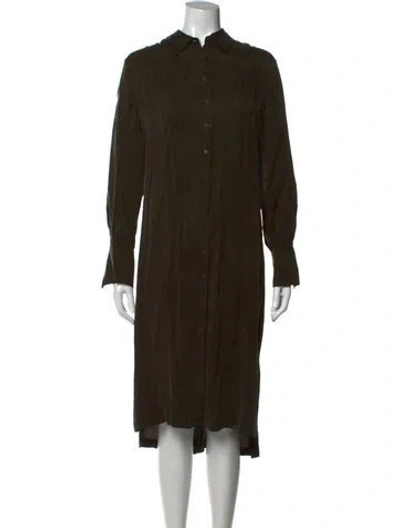 Pre-owned Allsaints Midi Length Dress In Green