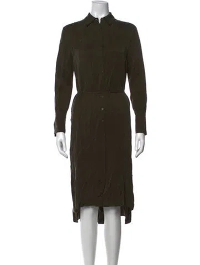Pre-owned Allsaints Midi Length Dress In Green