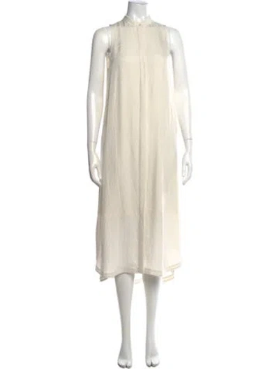Pre-owned Allsaints Midi Length Dress In Neutral