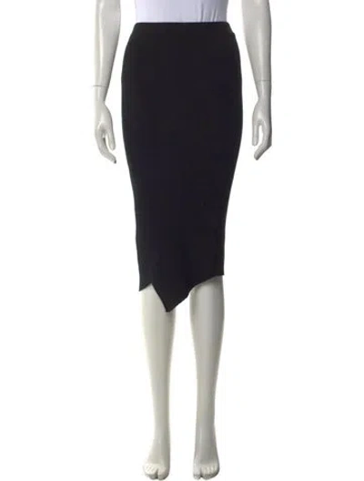 Pre-owned Allsaints Midi Length Skirt In Black