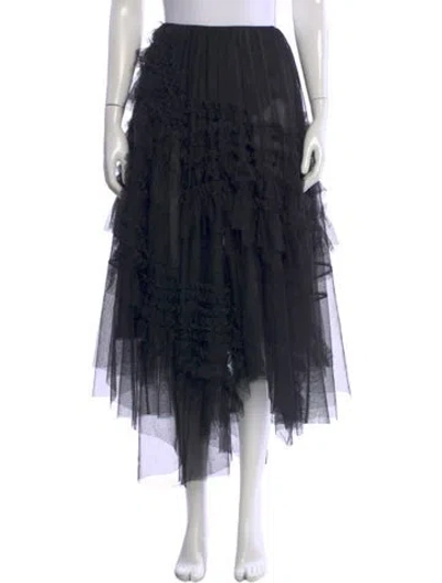 Pre-owned Allsaints Midi Length Skirt In Black
