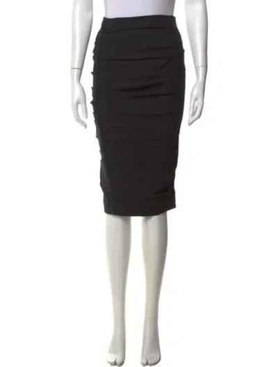 Pre-owned Allsaints Midi Length Skirt In Black