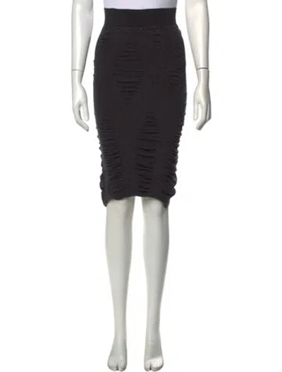 Pre-owned Allsaints Midi Length Skirt In Black