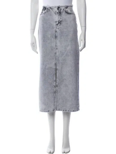 Pre-owned Allsaints Midi Length Skirt In Blue