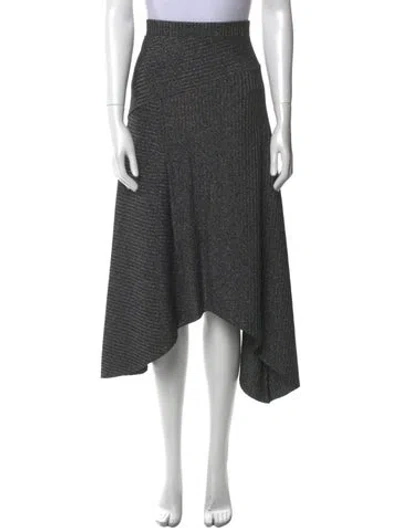 Pre-owned Allsaints Midi Length Skirt In Gray