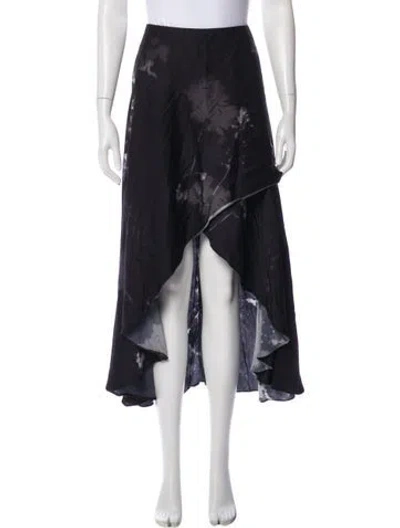 Pre-owned Allsaints Midi Length Skirt In Gray