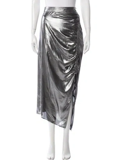 Pre-owned Allsaints Midi Length Skirt In Gray