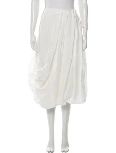 Pre-owned Allsaints Midi Length Skirt In Neutrals/white