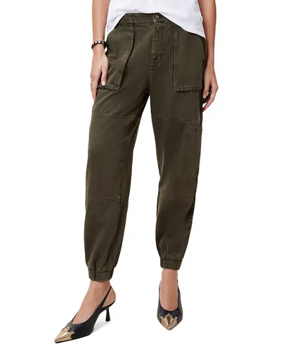 Allsaints Frieda Cargo Pants In Khaki Green