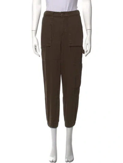 Pre-owned Allsaints Mila Straight Leg Pants In Brown